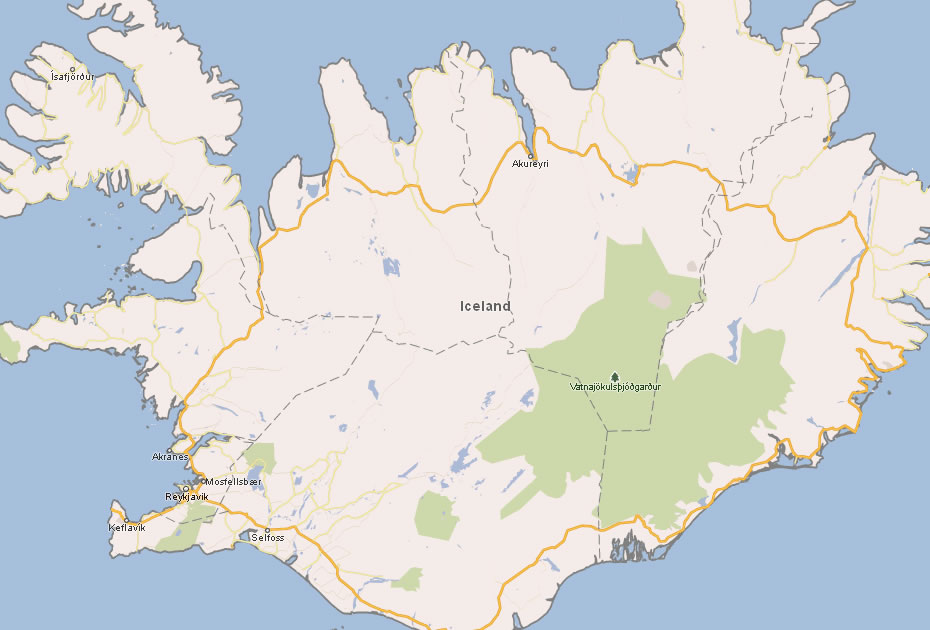 carte du islande